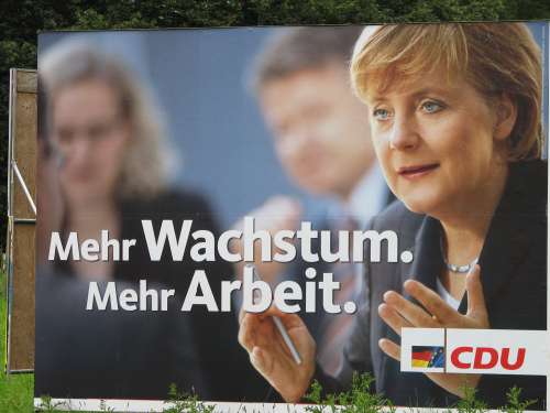 Wahlplakat CDU - Merkel