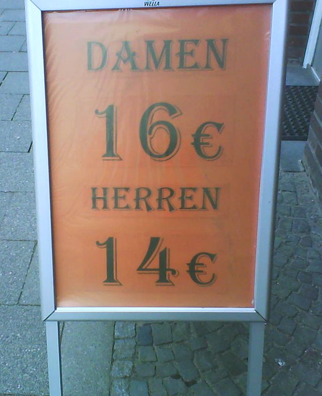 Damen 16 Euro, Herren 14.
