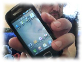 Ulf sein Smartphone.