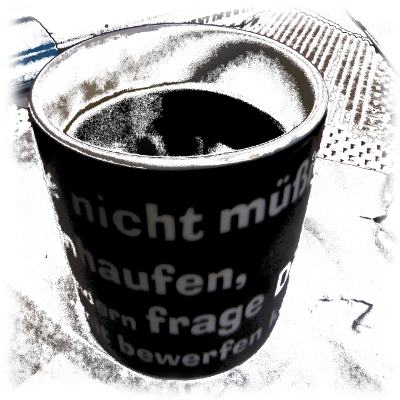 Ulfs Kaffeepott vom 21. Oktobruar 2011.