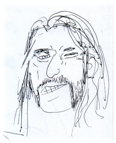 Lemmy Kilmister hat Geburi. Eigene Zeichnung.