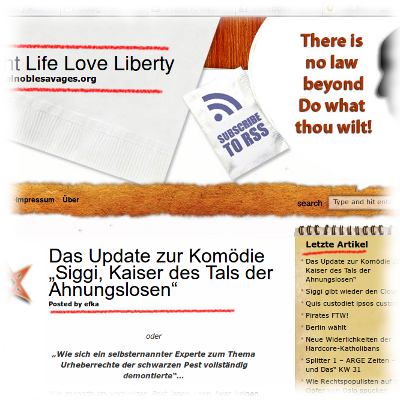  Screenshot von Efkas Blog.