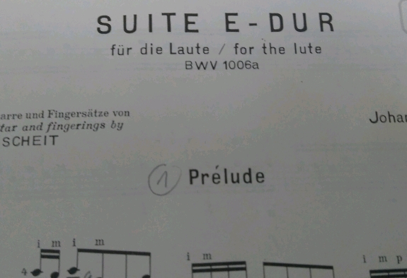 Kopfzeile Prludium BWV 1006a