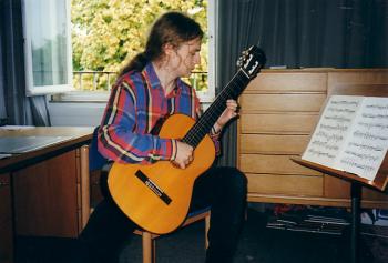 Ulf in der Musikschule, etwa 1994.