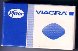 Zündholzschachtel in Form einer Viagra-Packung