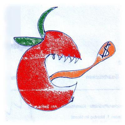 Verhonepipeltes Apfel-Logo.