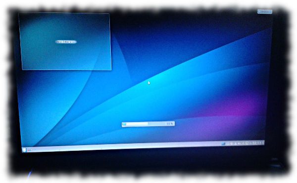 Kubuntu-Bildschirm.