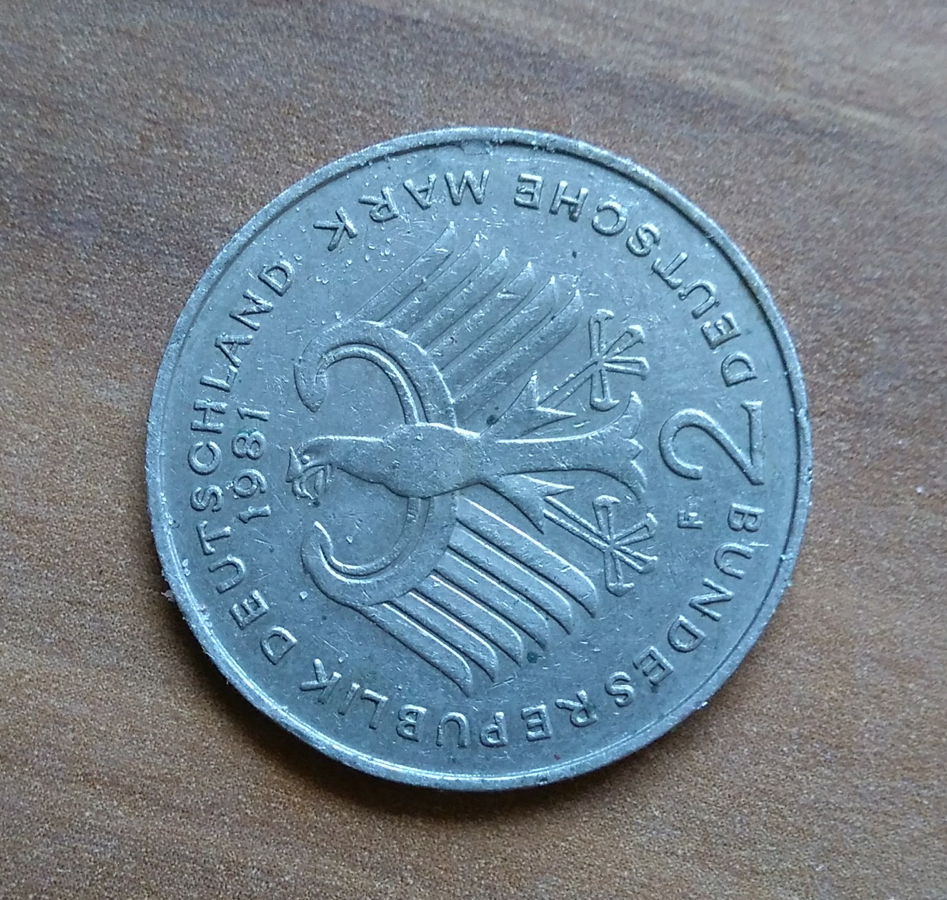 Zwei-D-Mark-Münze