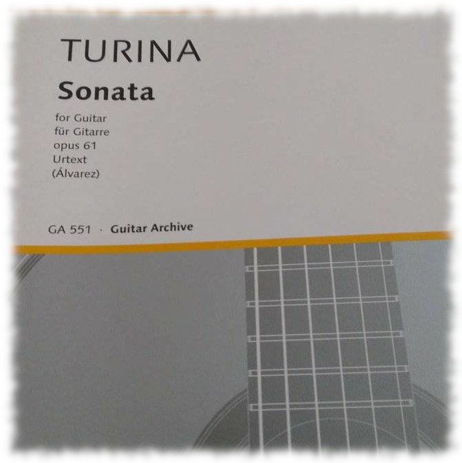 Ausschnitt Cover der Urtextausgabe der Sonate Op. 61 von Joaquín Turina